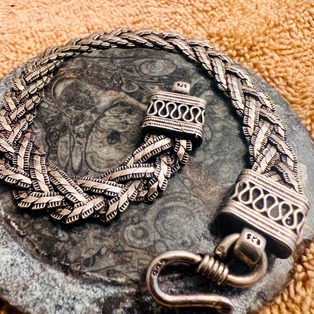 Silver Braided Jewelry Accessory